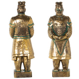 Decorative Figure Alexandra House Living Golden Plastic Warrior 37 x 108 x 42 cm-4