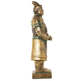 Decorative Figure Alexandra House Living Golden Plastic Warrior 37 x 108 x 42 cm-3