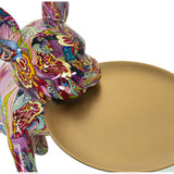 Decorative Figure Alexandra House Living Multicolour Plastic Dog 22 x 34 x 29 cm Tray-4