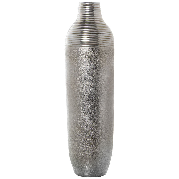 Floor vase Alexandra House Living Silver Ceramic 21 x 22 x 76 cm-0