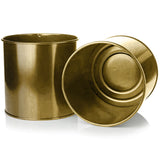 Set of Planters Alexandra House Living Golden Metal With support (3 Pieces)-2