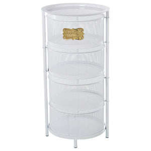 Vegetable trolley Alexandra House Living White Metal 32 x 65 x 32 cm-0