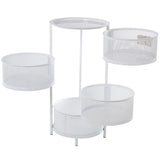 Vegetable trolley Alexandra House Living White Metal 32 x 65 x 32 cm-5