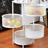 Vegetable trolley Alexandra House Living White Metal 32 x 65 x 32 cm-1