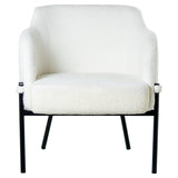 Armchair Alexandra House Living White 44 x 81 x 73 cm-3