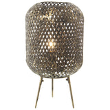 Floor Lamp Alexandra House Living Grey 40 W 31 x 57 x 31 cm Brass-2