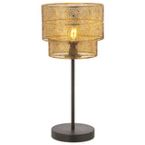 Desk lamp Alexandra House Living Gold Golden Metal 60 W 28 x 23 x 28 cm-3