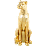 Decorative Figure Alexandra House Living Golden Plastic Leopard 47 x 36 x 81 cm-0