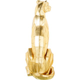 Decorative Figure Alexandra House Living Golden Plastic Leopard 47 x 36 x 81 cm-2