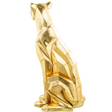 Decorative Figure Alexandra House Living Golden Plastic Leopard 47 x 36 x 81 cm-1