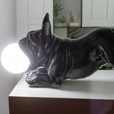 Desk lamp Alexandra House Living Black Acrylic Plastic Melamin 47 x 23 x 20 cm Dog-6