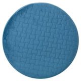 Pouffe Alexandra House Living Blue Golden Velvet Wood 8 x 35 x 55 cm-3