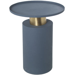 Side table Alexandra House Living Blue Golden 36 x 46 x 36 cm-0