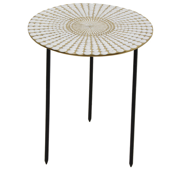 Side table Alexandra House Living Black Golden 41 x 50 x 41 cm-0