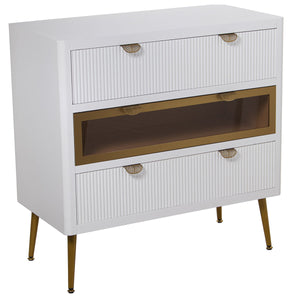 Chest of drawers Alexandra House Living White Wood 80 x 40 x 80 cm-0