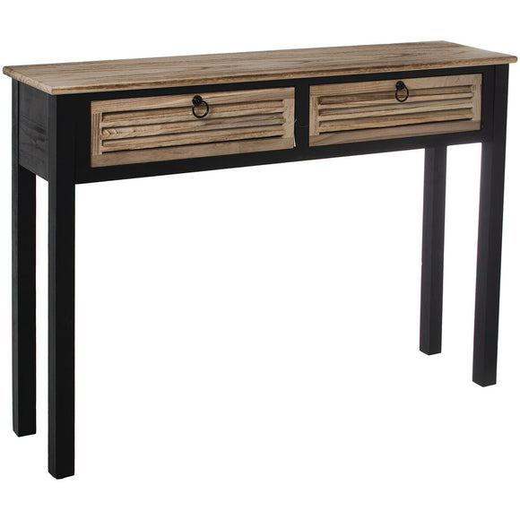 Console Alexandra House Living Brown Black Wood 110 x 80 x 28 cm-0