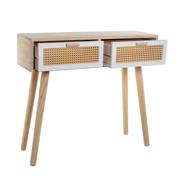 Console Alexandra House Living White Brown Wood 90 x 80 x 28 cm-0