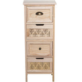 Chest of drawers Alexandra House Living Brown Wood 34 x 87 x 24 cm-7