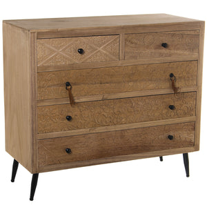 Chest of drawers Alexandra House Living Wood 89 x 39 x 81 cm-0