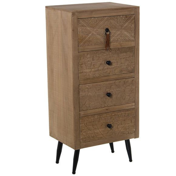 Chest of drawers Alexandra House Living Brown Wood 40 x 86 x 30 cm-0