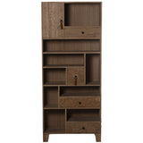 Shelves Alexandra House Living Brown Wood 70 x 165 x 28 cm-3