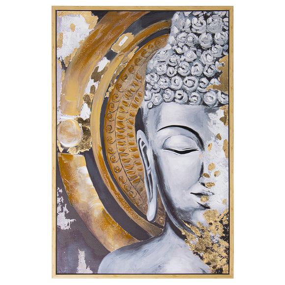 Painting Alexandra House Living Wood Buddha 80 x 4 x 120 cm-0