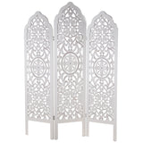 Folding screen Alexandra House Living White Wood 135 x 184 x 2 cm-0