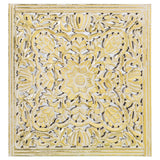 Decorative altarpiece Alexandra House Living Golden Wood 6 x 94 x 95 cm-0