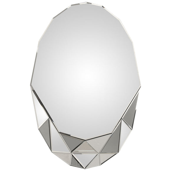 Wall mirror Alexandra House Living Crystal 9 x 59 x 96 cm Oval-0