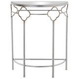 Console Alexandra House Living Transparent Silver Metal 60 x 75 x 31 cm-0