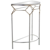 Console Alexandra House Living Transparent Silver Metal 60 x 75 x 31 cm-4