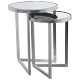 Set of 2 tables Alexandra House Living Silver-4