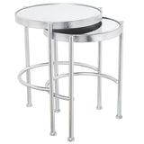 Set of 2 tables Alexandra House Living Silver-3