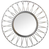 Wall mirror Alexandra House Living Silver Metal 6 x 77 x 78 cm Circular-0