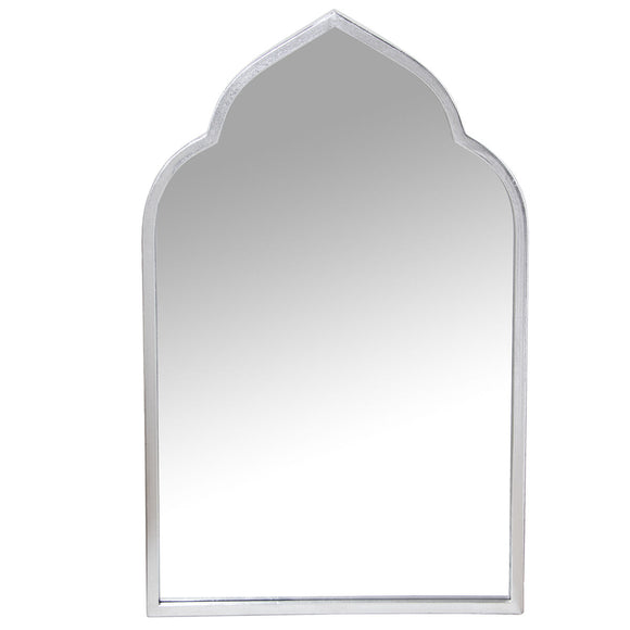 Wall mirror Alexandra House Living Silver Metal Rectangular 7 x 60 x 95 cm-0