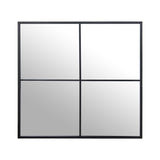 Wall mirror Alexandra House Living Black Window Squared-0