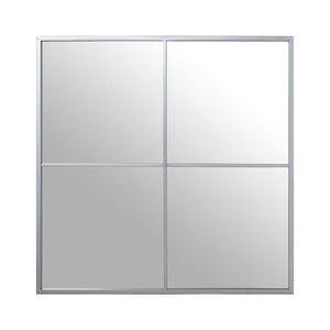 Wall mirror Alexandra House Living Silver Window Squared-0