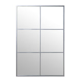 Wall mirror Alexandra House Living Silver Metal Window 6 x 113 x 77 cm-0