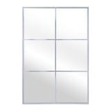 Wall mirror Alexandra House Living White Metal Window 6 x 113 x 77 cm-0