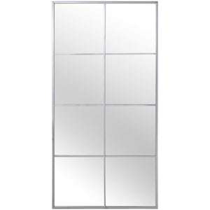 Wall mirror Alexandra House Living Silver Metal Window 6 x 149 x 77 cm-0