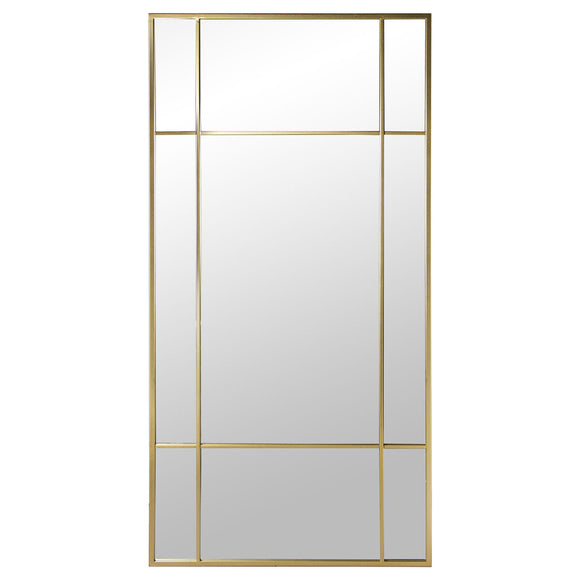 Wall mirror Alexandra House Living Golden Metal Rectangular 7 x 149 x 77 cm-0