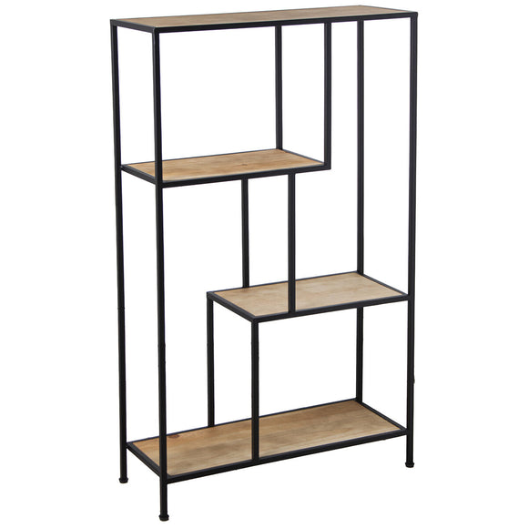 Shelves Alexandra House Living Brown Black Metal 65 x 110 x 25 cm-0