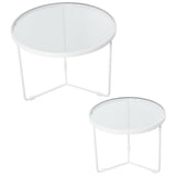 Set of 2 tables Alexandra House Living White-0