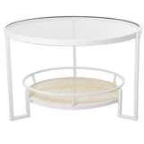 Side table Alexandra House Living White Brown 70 x 45 x 70 cm-0