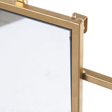 Wall mirror Alexandra House Living Golden 120 x 2 x 53 cm Geometric-2