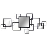 Wall mirror Alexandra House Living Black 120 x 2 x 53 cm Geometric-0