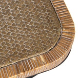 Centre Table Alexandra House Living Brown Black Rattan Natural Fibre 70 x 45 x 50 cm-2