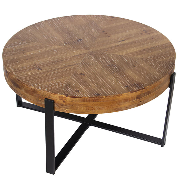 Centre Table Alexandra House Living Brown Black Wood 82 x 43 x 82 cm-0