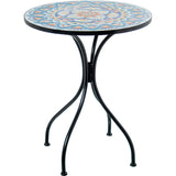 Table set with 2 chairs Alexandra House Living Multicolour 60 x 71 x 60 cm Mosaic-7