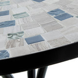 Table set with 2 chairs Alexandra House Living Multicolour 60 x 71 x 60 cm Mosaic-4